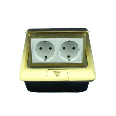 China CGZ GZDC1-F Floor Mounted Residential / General Purpose Double Electrical Outlet Double Socket for sale