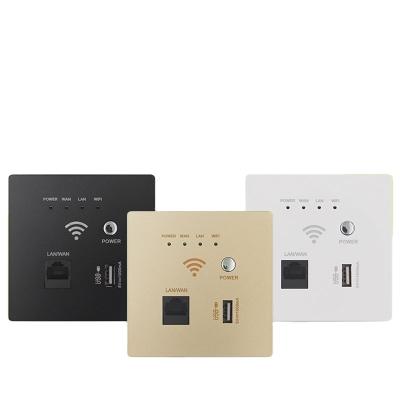 China Smart Home Wireless Home System 4G WIFI Wall Router With USB Interface for sale