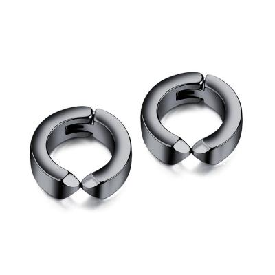 China Fashion CLASSIC hot men's stainless steel earrings clip on small metal minimalist earring for sale