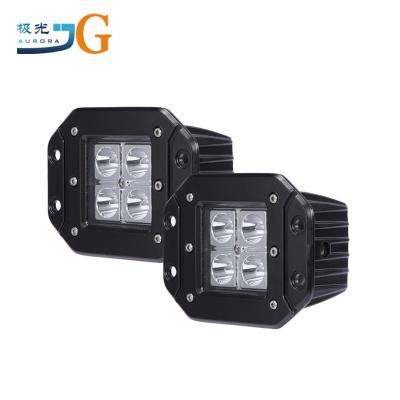 China 2X 12W 16W Spot Motorcycle Fog Lamp 12W Offroad Mount LED WORK LIGHT Cowboy II Offroad Flush Mount for sale