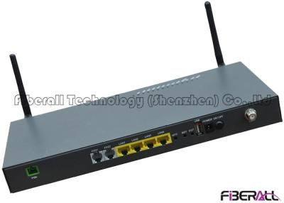 China 1 CATV Port / Dual WIFI ONU Optical Network Unit 802.11 B/G/N Wireless Standard for sale