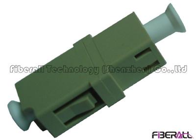 China Flangeless Fiber Optic Adapter, Multimode LC To LC Coupler With PEI Plastic for sale