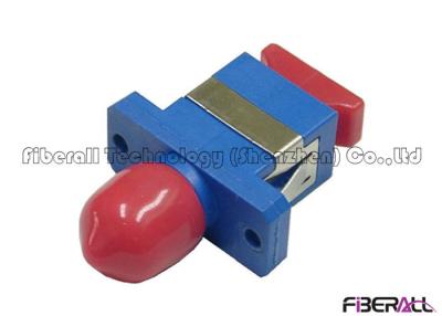 China Durable Plastic Hybrid Fiber Optic Adapter For SC To FC Conversion With Flange for sale