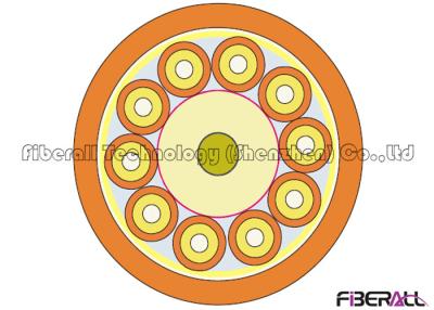 China Non Metallic Round Indoor Fiber Optic Cable 10 Cores With 2.0mm SX Cable for sale