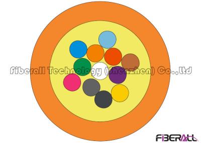 China Base interior no metálica del solo modo 12 del cable de fribra óptica con la chaqueta de LSZH en venta