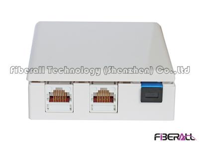 China Wall Mounted FTTH Fiber To The Home Fibre Optic Socket With SC And RJ45 Ports for sale