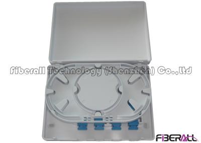 China Mini Type Wall Mounted FTTH Fiber Terminal Box For Home User With Four SC Ports for sale