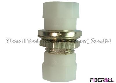 China Brass Small D Type Optical Fiber Adapter With Ceramic Sleeve For FC Pigtail for sale