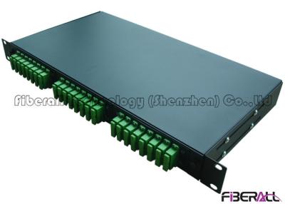 China SC APC Duplex Type Fiber Distribution Patch Panel With 24 Pieces Optical Adapter for sale