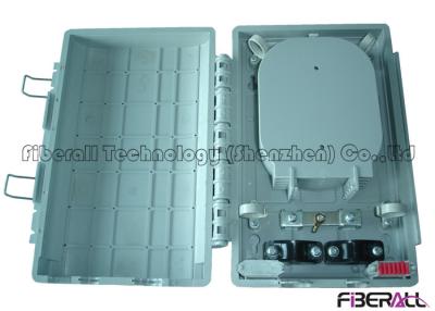 China Plastic Fiber Optic Terminal Box For Fiber Splicing With 2 Optical Cable Entries for sale