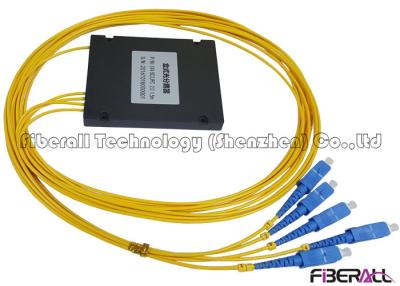 Cina Separatore dello SpA della fibra di singolo modo 1x4 con la treccia della fibra del contenitore di ABS e dello Sc di G657A 2.0mm in vendita