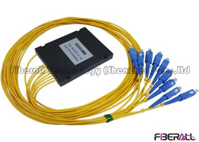 Cina Gli ABS di alta precisione scrivono a 1x8 il separatore a macchina a fibra ottica dello SpA per FTTH con il connettore dello Sc in vendita