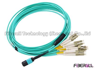 China MPO To MPO MTP To MTP MPO To LC OM3 Fiber Optic Patch Cord Multimode 8F 12F 24F for sale