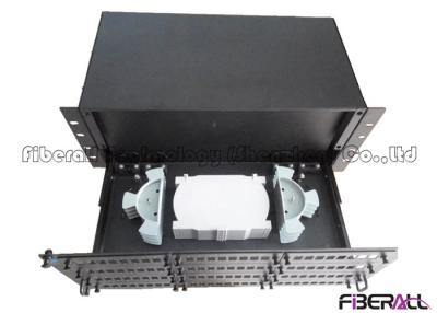 China Large Capacity Rack Mounted Fiber Optic Patch Panel 96 To 144 Fiber Terminal Box for sale