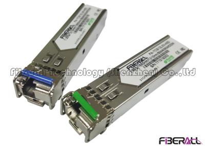 China Bidirektionale Faser-Optiktransceiver-einzelne Faser LC 1550Tx/1330Rx 40KM 1.25G SFP zu verkaufen