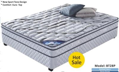 China Medium grade pocket spring mattress BT28P for sale