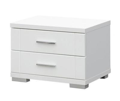 China simple modern white painted nightstand with 2drawers #35 for sale