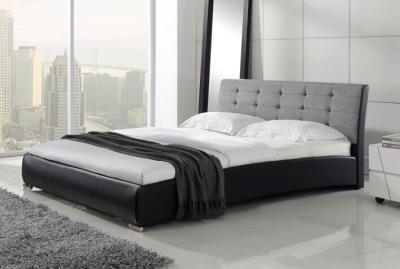 China wholesale promotion modern bedroom furniture full, queen, king sizes synthetic leather bed for sale