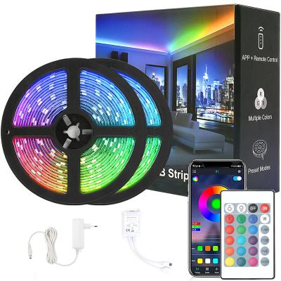 China Garden China Flexible Led Strips Cable 5m Cob Led Strip Ip65 Music Egb Usb TV Backlight LD Light 15m Led Strip Lights for sale