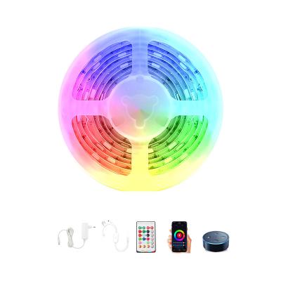 China Garden Manufacturers Game Packing RGB Flexible Waterproof 2835 5050 230v Control Led Strip Light for sale