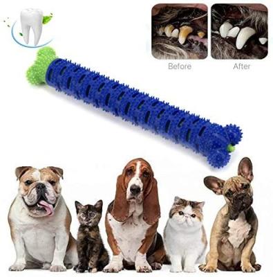 China Viable Silicone Dog Toothbrush Chew Dog Toys Dog Toys Pet Dental Care Puppy Dental Care Pet Molars Dog Toy Toothbrush for sale