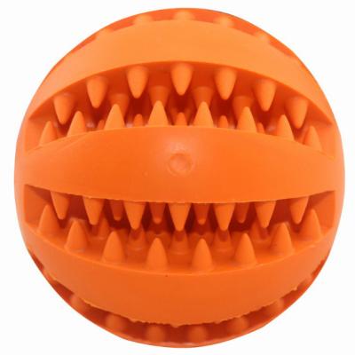 China Wholesale Viable Toys Rubber Tooth Pet Toy Ball Pet Dog Chew Indestructible Non-Toxic Stress Chew Toy Cleaning Rubber Ball for sale