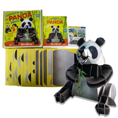 China Cartoon Toy Factory Custom OEM ODM Intelligence Children Kids Puzzle Games 3D Pannda Puzzles for sale