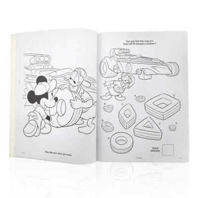 China paper & Mickey Super Iron Man Cheap Cardboard Book Printing Adult Hardcover Coloring Books With Pencil for sale