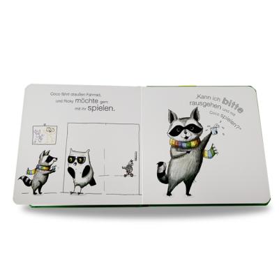 China paper & Cardboard Coloring Baby English Books Education Story Custom Pull Tab Board Book Printing for sale