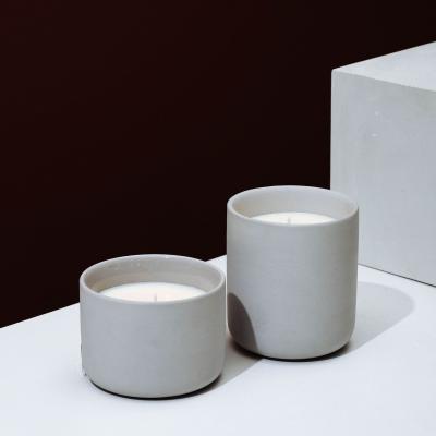 China Home Decoration Factory Unique Matte Black Ceramic Empty Ceramic Candle Holder Colored Luxury Home Decor Candle Jars for sale