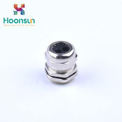 China M12 IP68 Glands Metal Cable Glands Nickel Plated Brass Waterproof Plug Part Seal Price Firmly for sale