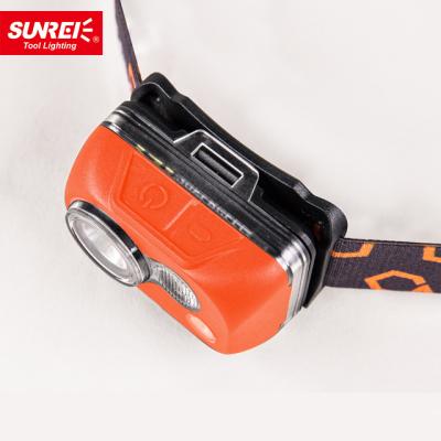 China SUNREI IPX8 5W Camping Waterproof 300 Lumen Light Sensor Led Head Lamp Torch for sale