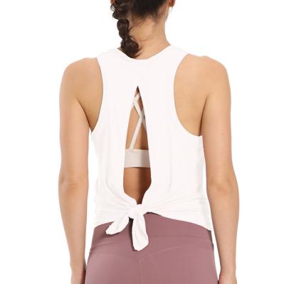 China Breathable Sleeveless Workout Clothes Women Fitness Sport Yoga Wear Seamless Fitness Training Clothes for sale