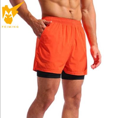 China QUICK DRY Men Running Shorts 2 in 1 With Multi-pocket Gym Workout Exercise Shorts Pants Jogging Sports Shorts Breathable Quick Dry for sale