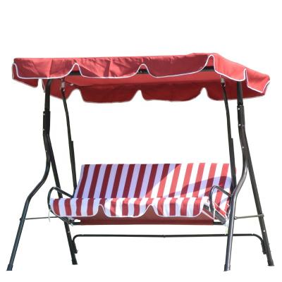 China Modern 3 Seater Hammock Cushioned Outdoor Bench Garden Patio Canopy Swing Chair for sale