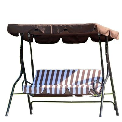 China Modern Factory Delivery 3 Seat New Design Outdoor Cushion Canopy Swinging Garden Chairs for sale