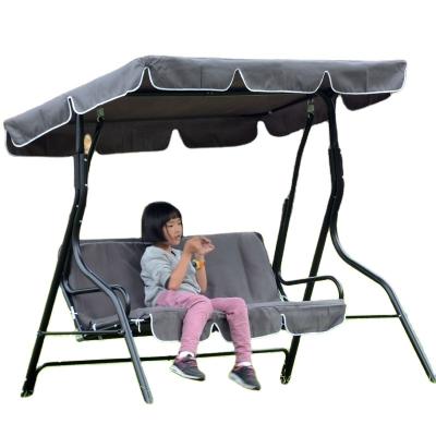 China 3 Seaters Modern Hot Selling Outdoor Steel Balcony Patio Porch Lawn Swing Chair for sale