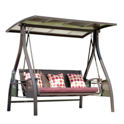 China Contemporary Simple Modern Outdoor Garden Balcony Swing Chair Villa Swing Rocking Chair Rattan Furniture for sale