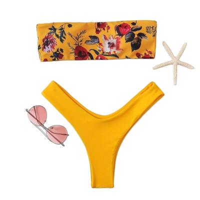 China Breathable Manufacturer custom seamless sexy girl bikini personalized style design Split type sexy printed swimwear for sale