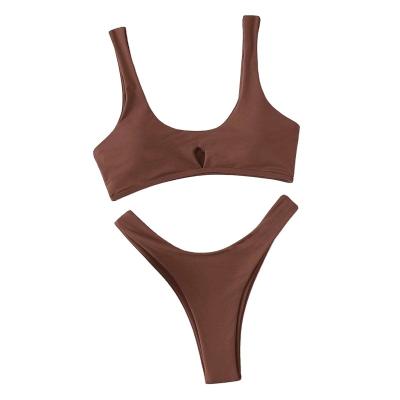 China Breathable Manufacturer custom seamless sexy girl thong bikini personalized style design Split type brazilian swimsuits for sale