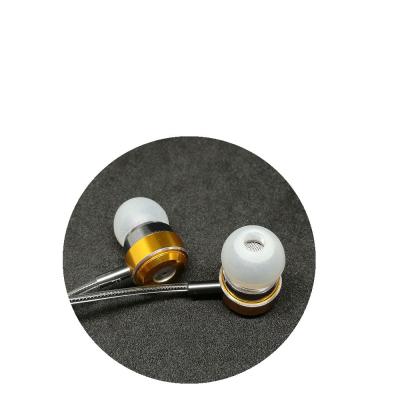 China In-ear good quality with mic and metal mesh detachable single earphones for sale