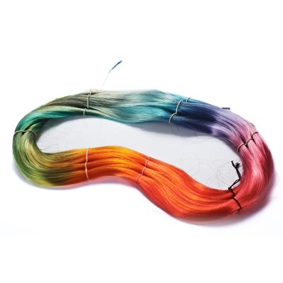 China Sink Line 1 Kg Hank Package Rainbow Color Nylon Monofilament Fishing Line for sale