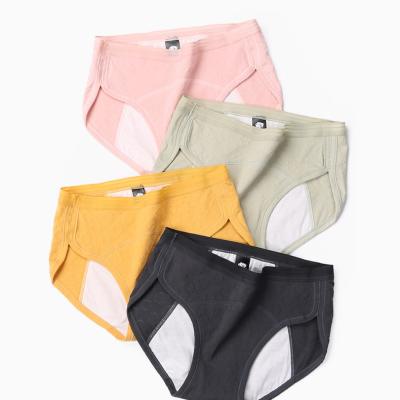 China Cotton Antibacterial Comfortable Breathable Period Panties For Women Breathable Lift Up Lady Brief Underwear for sale