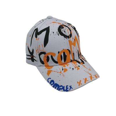 China JOINT High Quality Unisex Custom Baseball Hats Mens Colorful Graffiti Style Dad Hat for sale