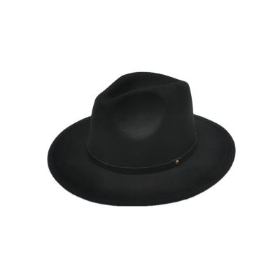 China Fashion Guaranteed Quality Mens Traveling Outdoor Round Wide Felt Hat For Women for sale