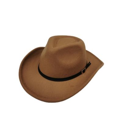 China Fashion New Arrival Latest Design High Quality Fedora Felt Cowboy Hat For Men for sale