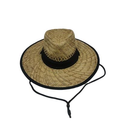 China Character Hot Sale Customized Men Women Daily Travel China Straw Hat Wide Brim for sale