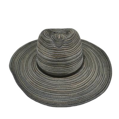 China Character Straw Summer Straw Hat For Large Brim Beach Vacation Outdoor Wide Women for sale