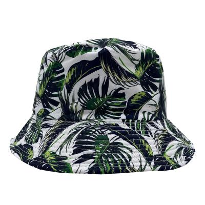 China Fashion Printing Banana Leaf Shape Shading Bucket Hats Bulk Hat Bucket Hats for sale