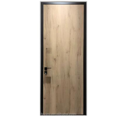 China Aluminum Fire Protection Wood Fire Rated Door For Hotel Room Solid Wood HPL Fire Door for sale